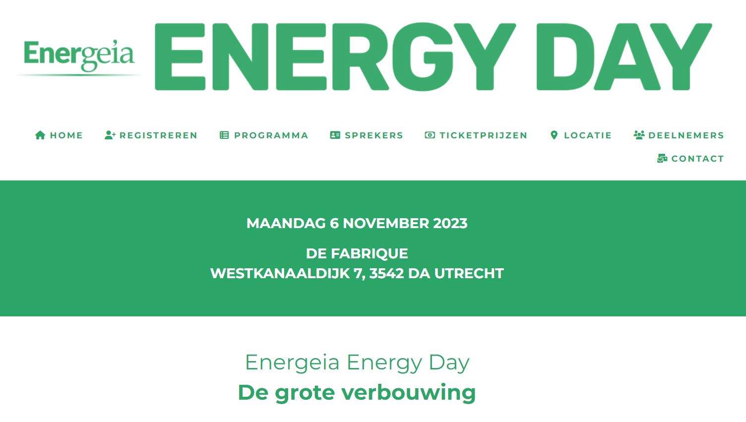 Energeia Energy Day: De grote verbouwing