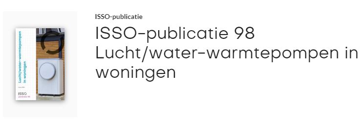 ISSO-publicatie 98 lucht/water-warmtepompen in woningen herzien