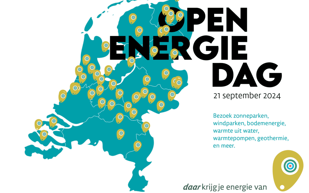 Open Energiedag 21 september: Kom kijken bij een locatie in uw buurt!